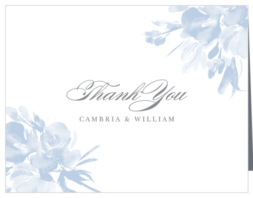 Subtle Fleuriste Wedding Thank You Cards