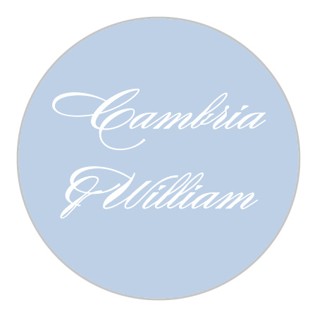 Subtle Fleuriste Wedding Stickers