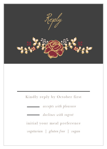 Opulent Floweret Foil Response Cards