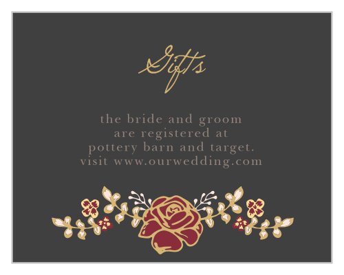 Opulent Floweret Foil Registry Cards
