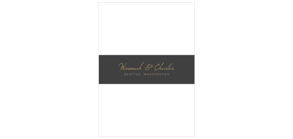 Opulent Floweret Foil Wedding Belly Bands