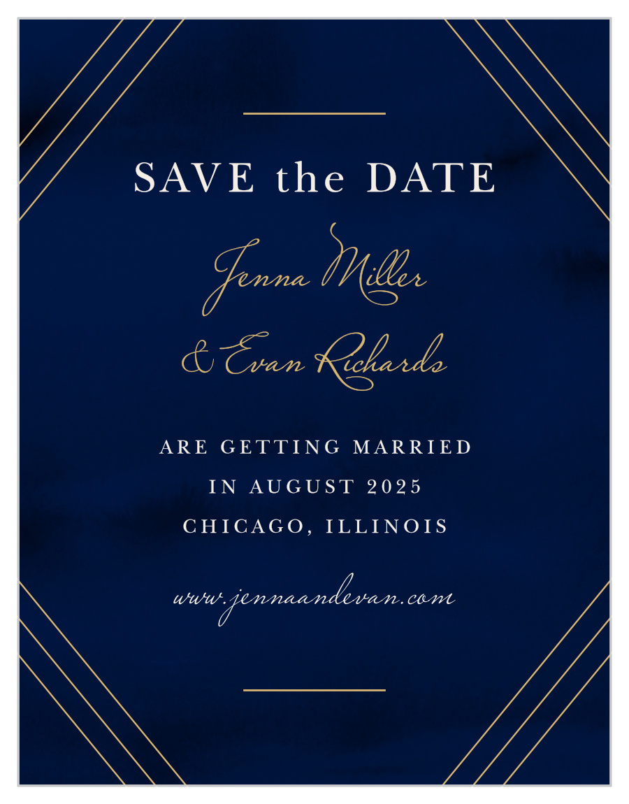 Indigo Infatuation Save the Date Magnets