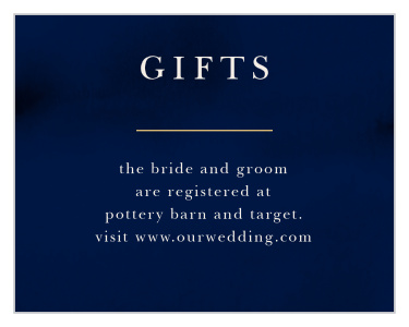 Indigo Infatuation Registry Cards