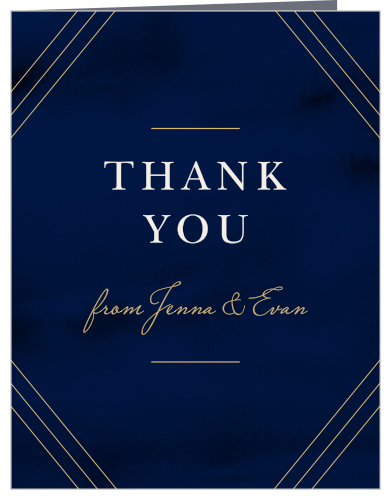 Indigo Infatuation Wedding Thank You Cards
