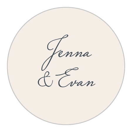 Indigo Infatuation Wedding Stickers