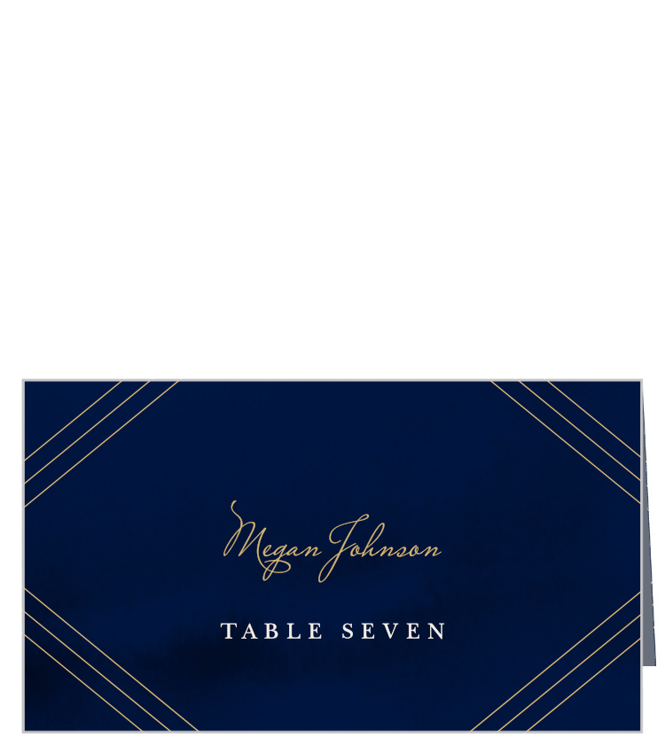 Indigo Infatuation Place Cards