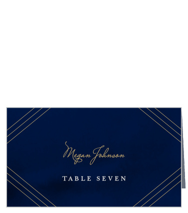 Indigo Infatuation Place Cards
