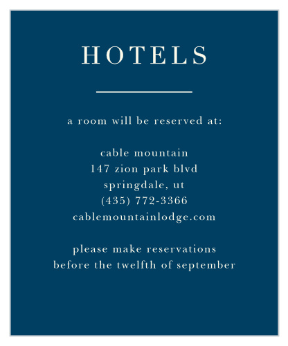 Heliotrope Blooms Accommodation Cards