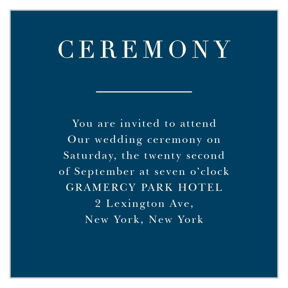 Heliotrope Blooms Ceremony Cards