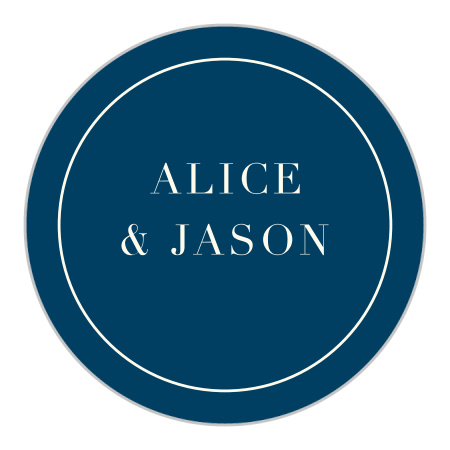 Heliotrope Blooms Wedding Stickers