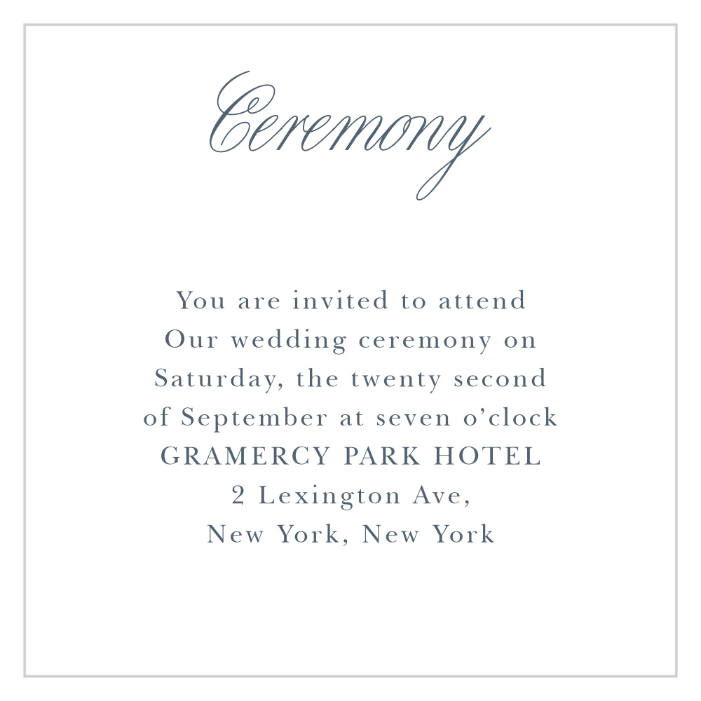 Olive Leaves Ceremony Cards