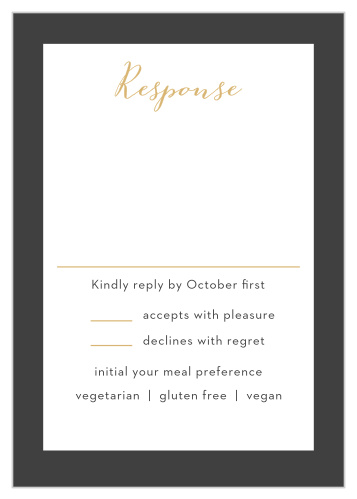 Fleur Magnifique Foil Response Cards