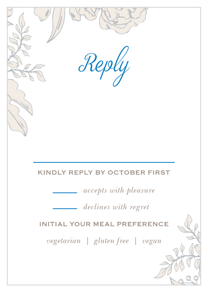Peony Draped Response Cards