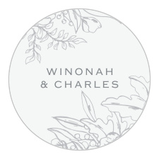 Use the Peony Draped Wedding Stickers to finish off your Wedding Suite.