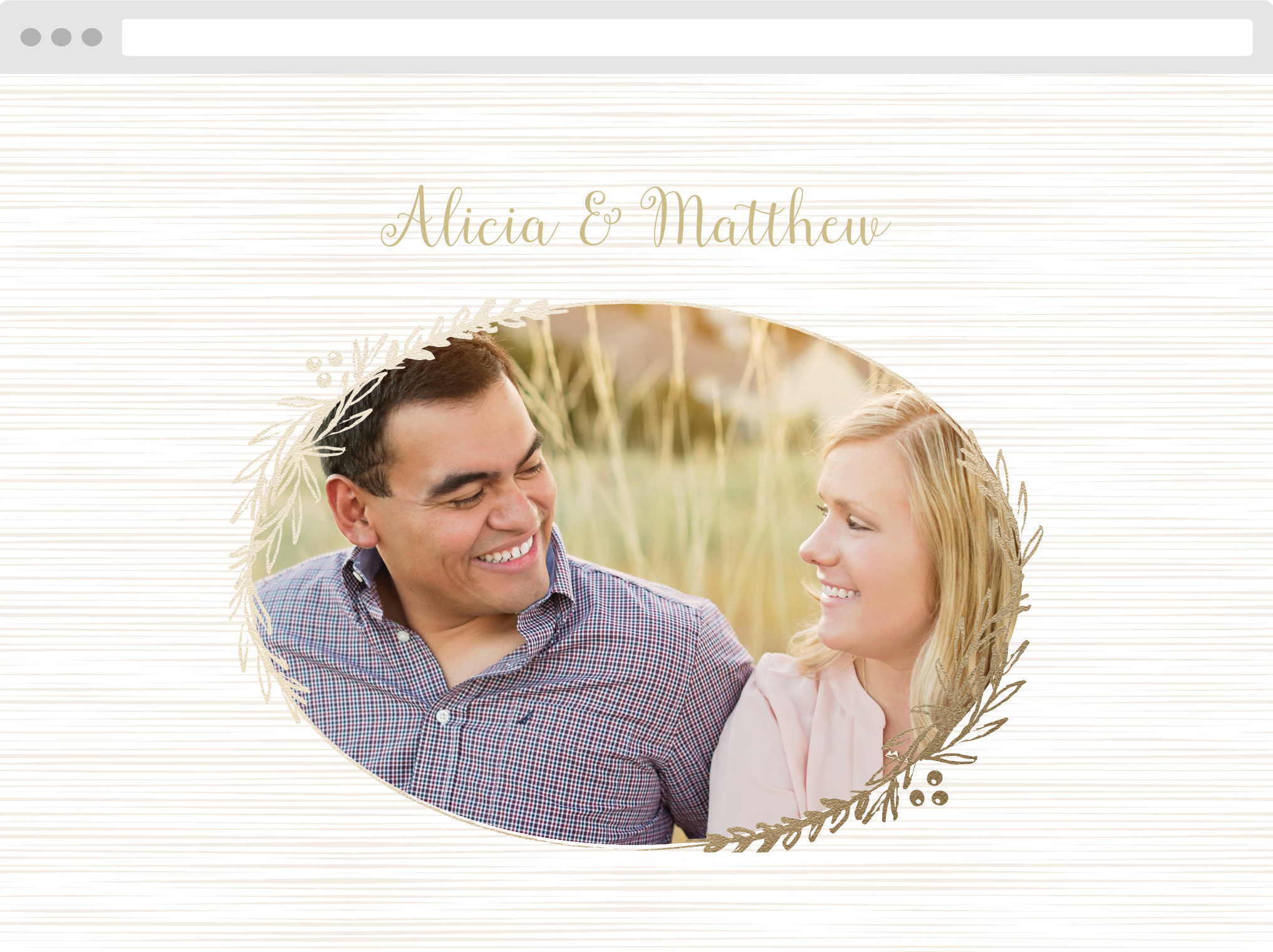 Delicate Laurel Wedding Website