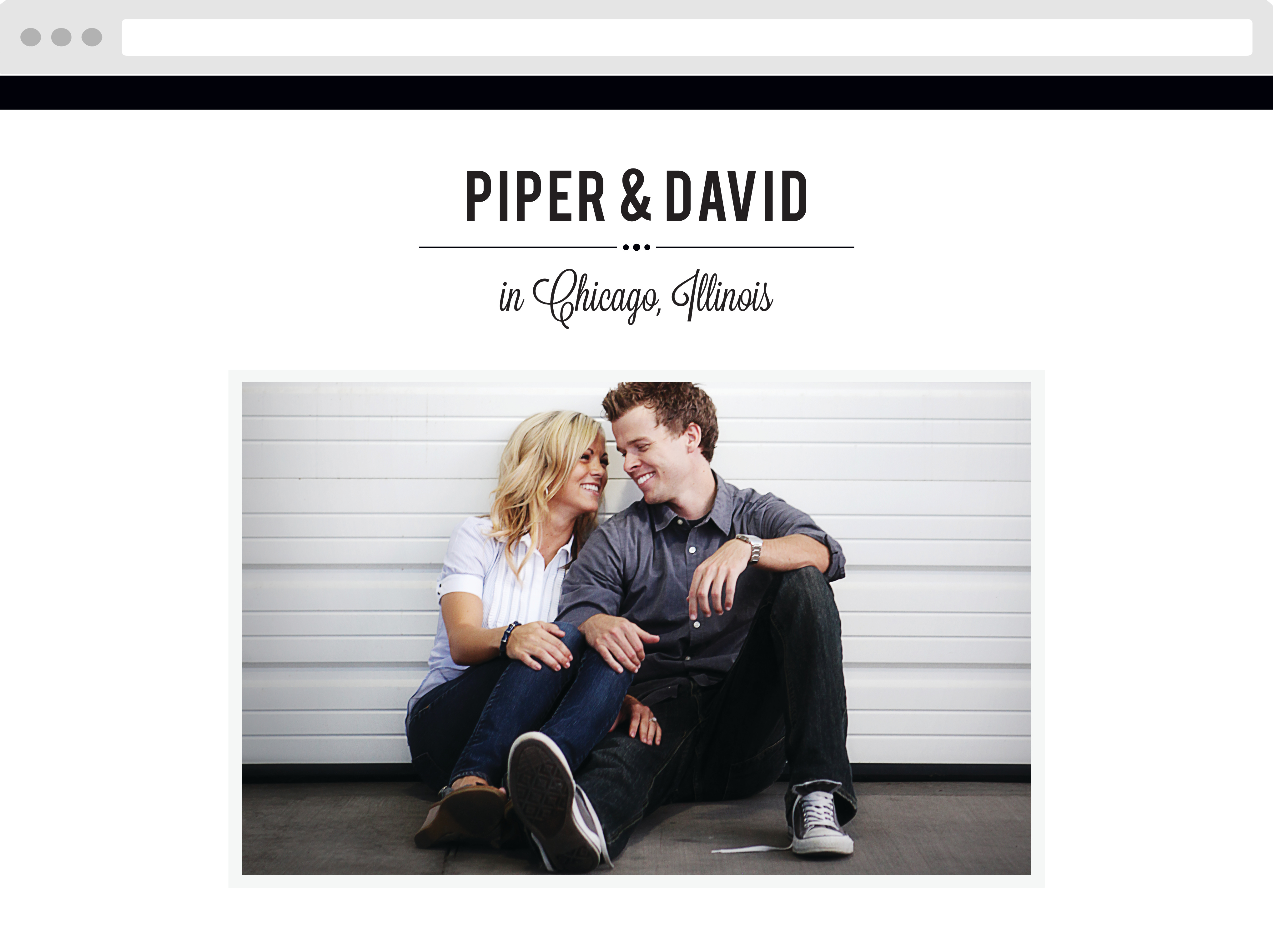 Perennial Playbill Wedding Website