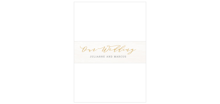 Pure Simple Lines Wedding Belly Bands