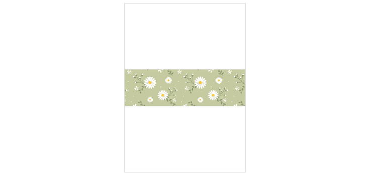 Summer Daisy Wedding Belly Bands
