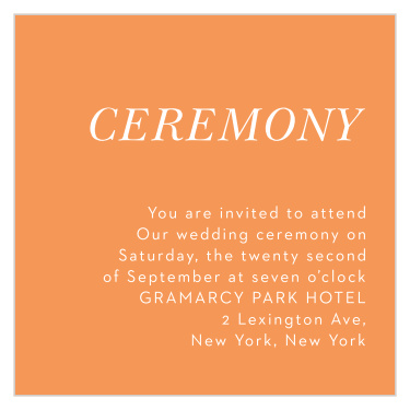 Angular Color Ceremony Cards
