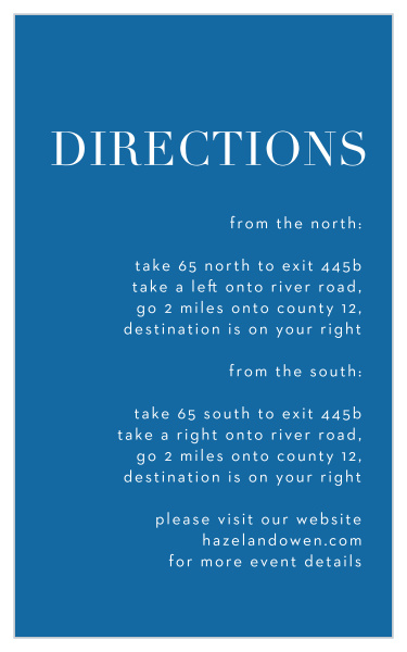 Angular Color Direction Cards