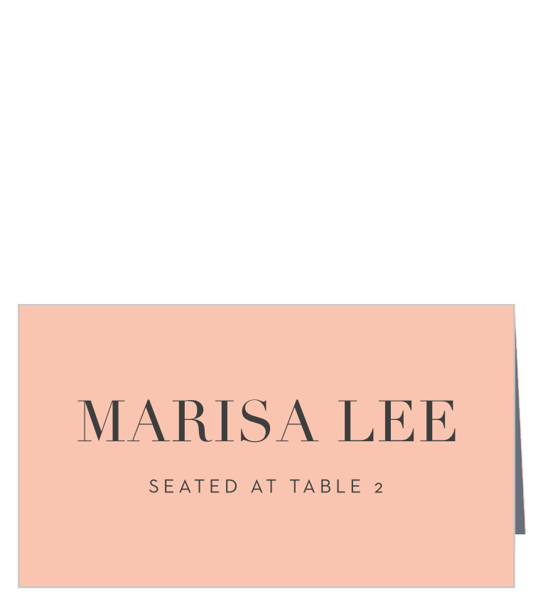 Angular Color Place Cards
