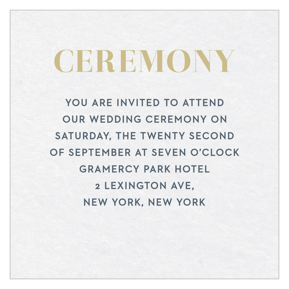 Lipstick & Louvre Ceremony Cards