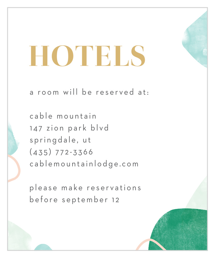 Sea Breeze Collage Accommodation Cards