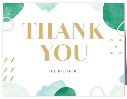 Sea Breeze Collage Wedding Thank You Cards