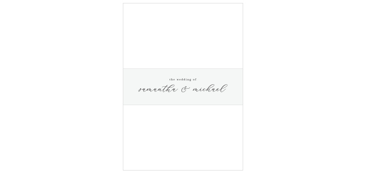 Stacked Photo Wedding Belly Bands