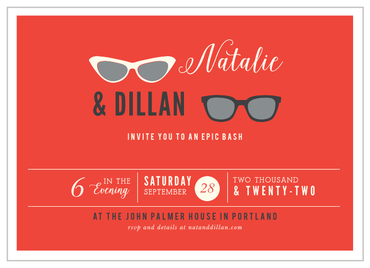 Beach Geek Wedding Invitations
