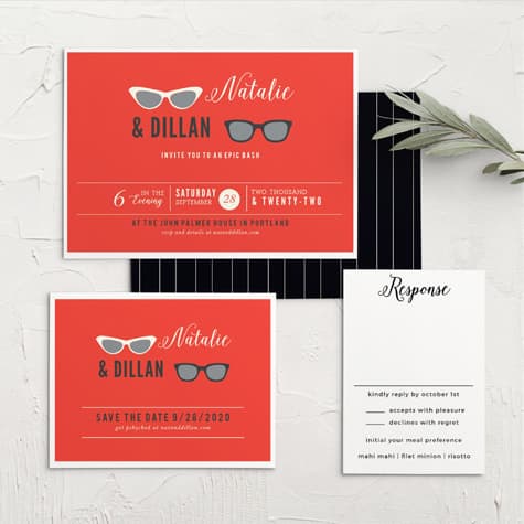 Beach Geek Wedding Invitations