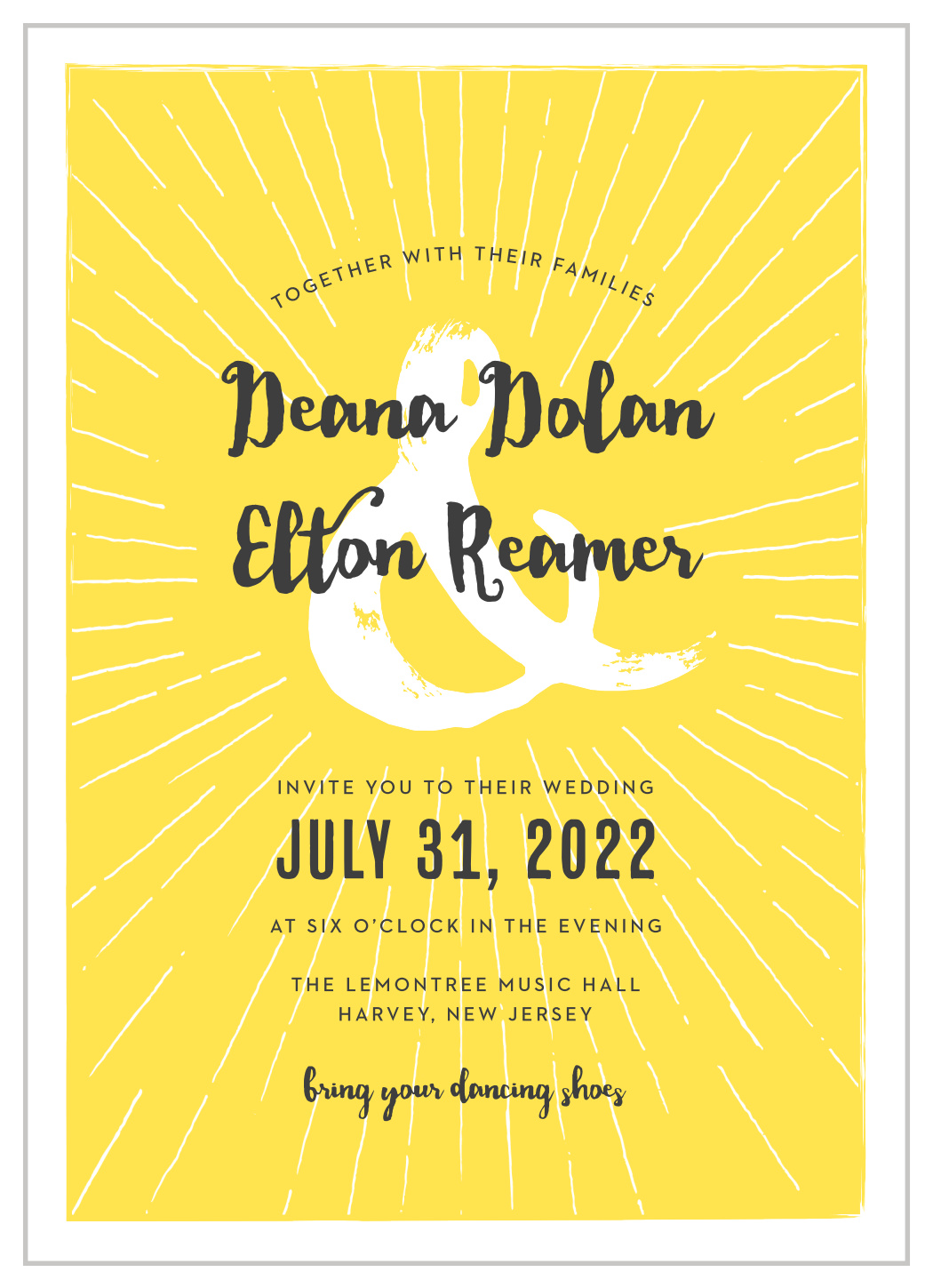 Big Ampersand Wedding Invitations