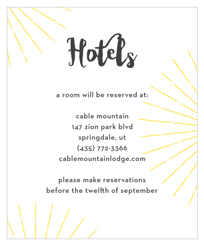 Big Ampersand Accommodation Cards