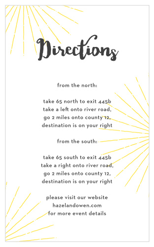 Big Ampersand Direction Cards