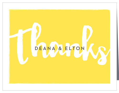 Big Ampersand Wedding Thank You Cards