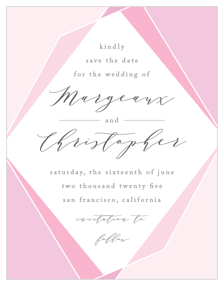 Playful Lines Save the Date Magnets