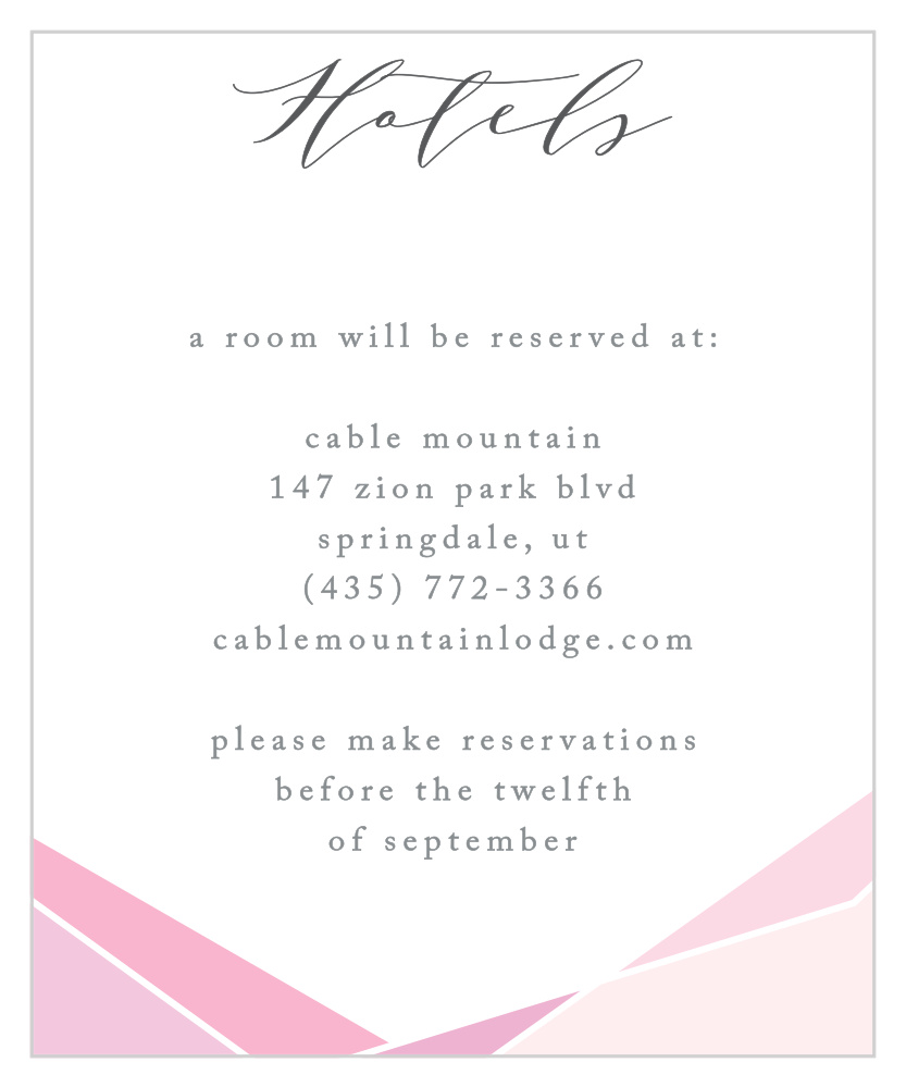 Playful Lines Accommodation Cards