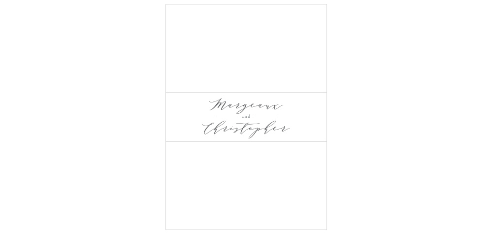 Playful Lines Wedding Belly Bands