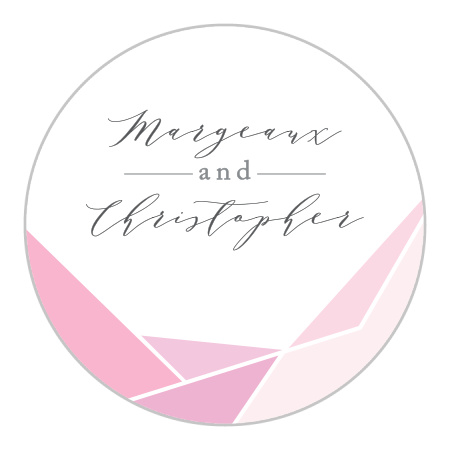 Playful Lines Wedding Stickers
