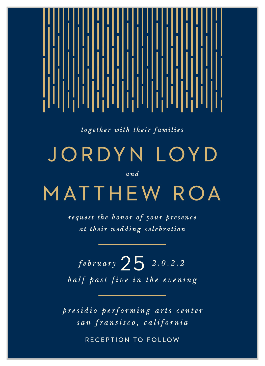 Lovely Lines Wedding Invitations