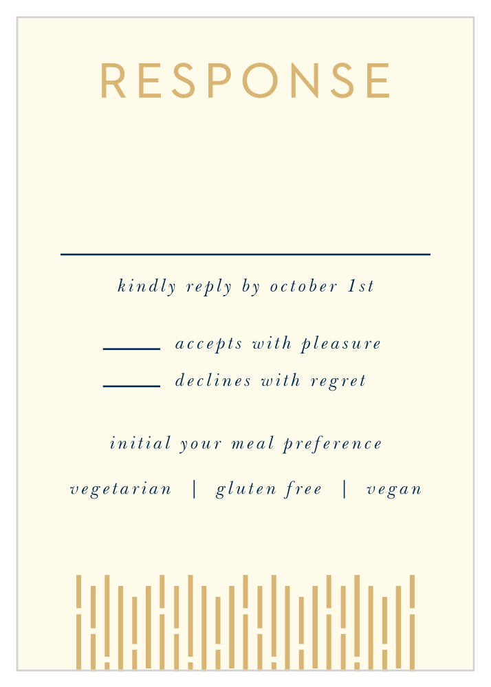 Lovely Lines Response Cards