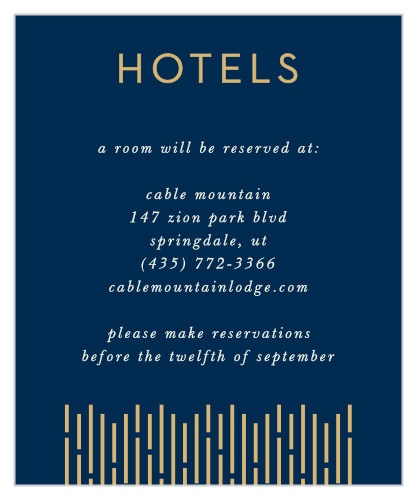 Lovely Lines Accommodation Cards