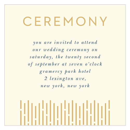 Lovely Lines Ceremony Cards