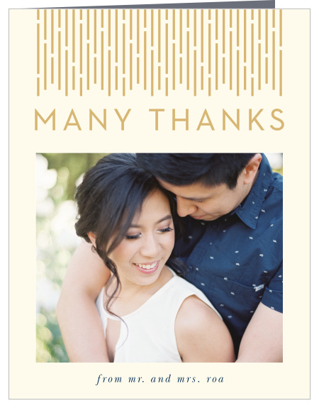 Lovely Lines Wedding Thank You Cards