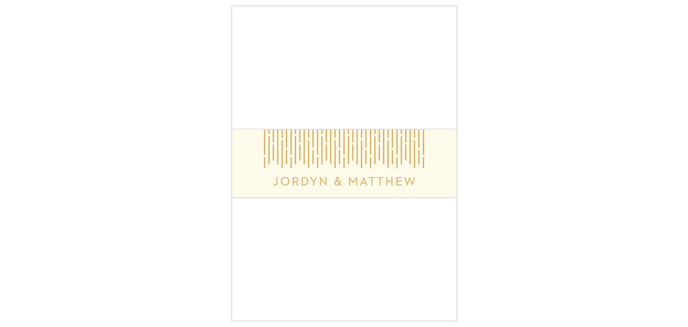 Lovely Lines Wedding Belly Bands