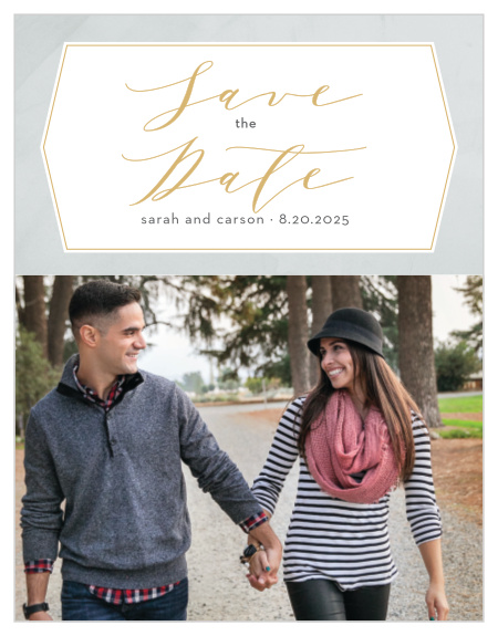 Our Blushing Love Save-the-Date Cards ensure that your loved ones mark their calendars well in advance of your special day.