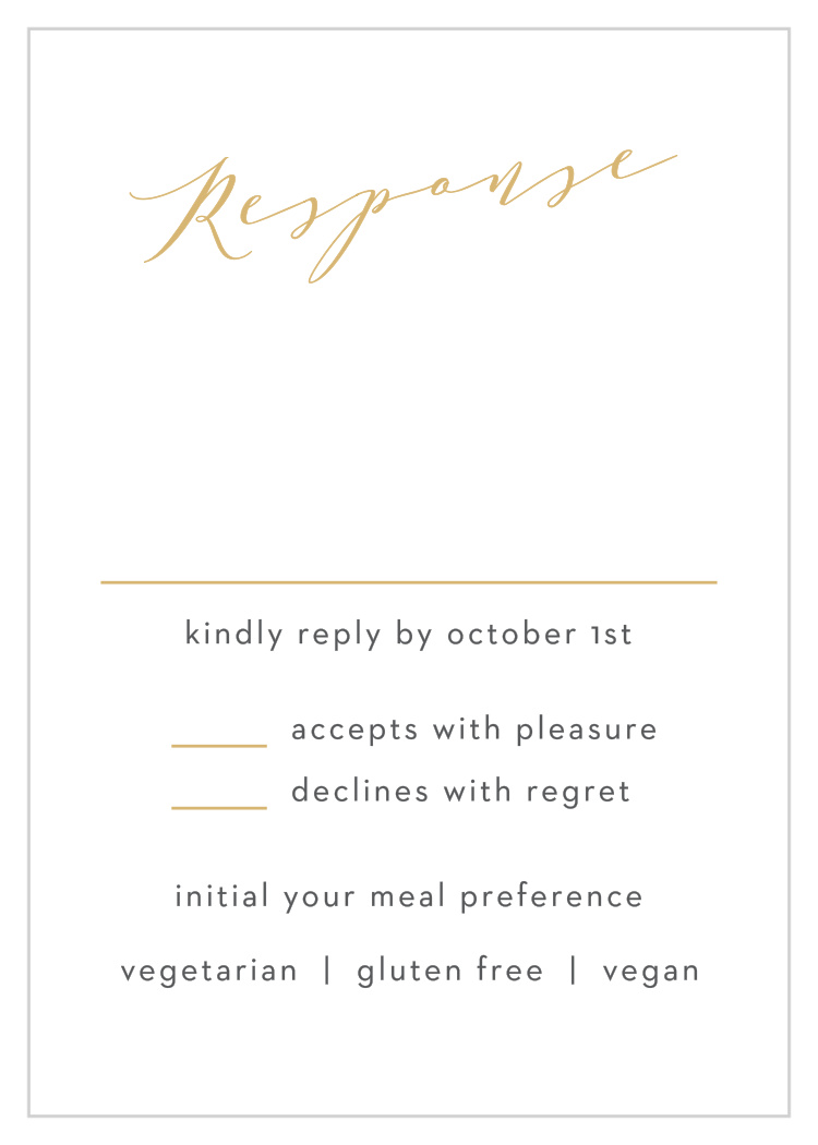 Blushing Love Response Cards
