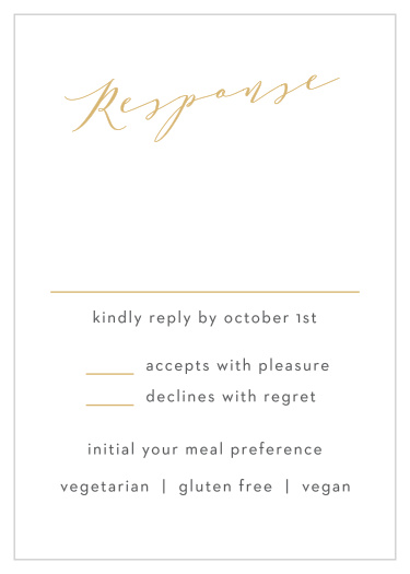 Blushing Love Response Cards