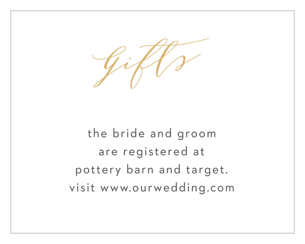 Blushing Love Registry Cards