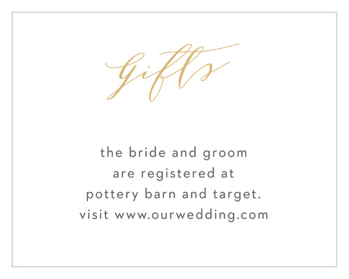 Blushing Love Registry Cards